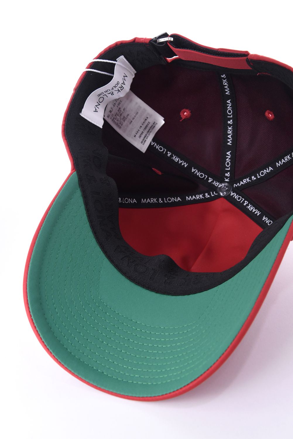 【26SS】 IRON SKULL CRYSTAL ACCENT CAP / アイアンスカル ブランドロゴ刺繍 ベースボールキャップ (レッド)