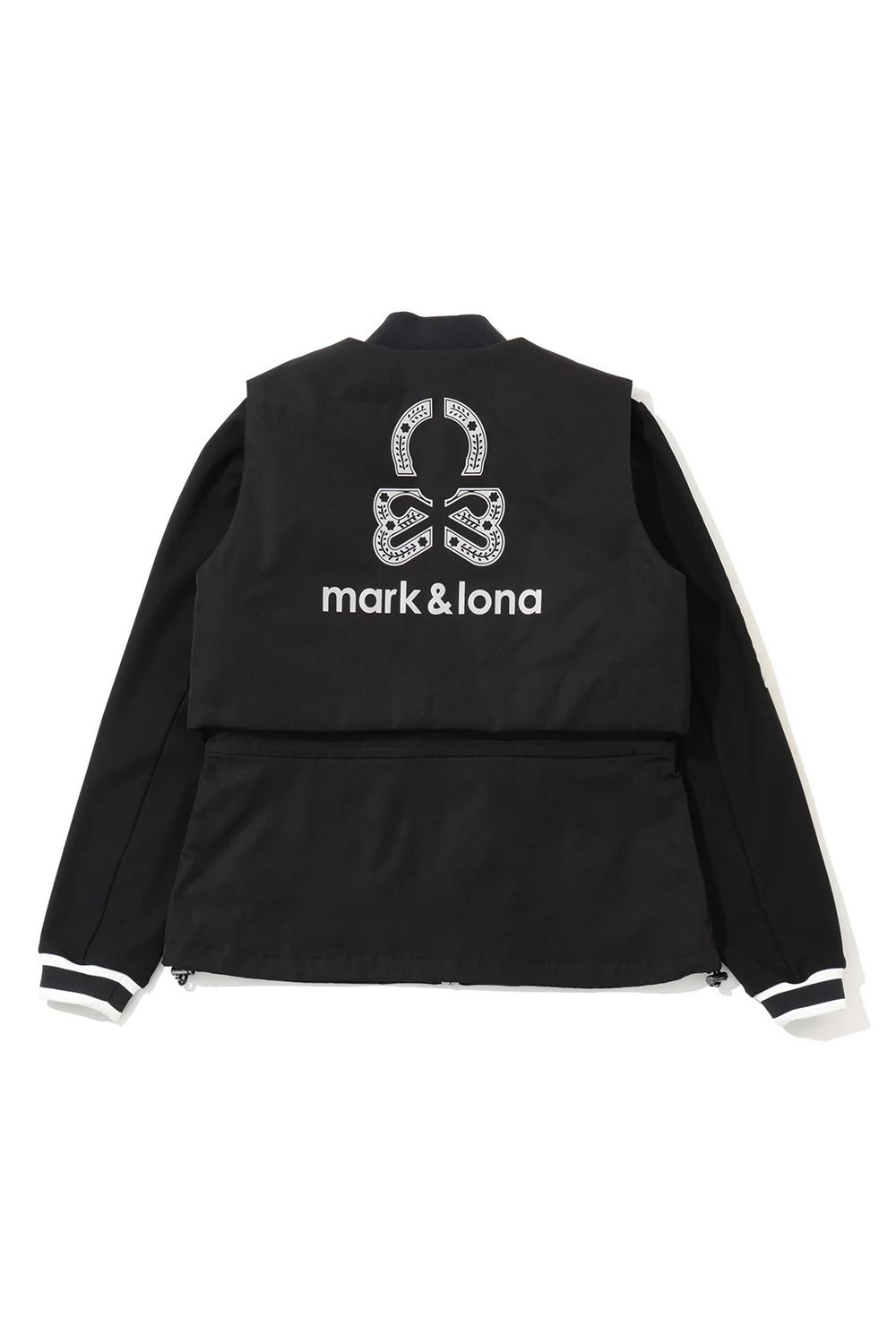 【26AW】【レディース】 ÉLAN 2-WAY HYBRID JACKET / ボンディング素材 中綿ベスト付き 2WAYチュニックジャケット (ブラック)