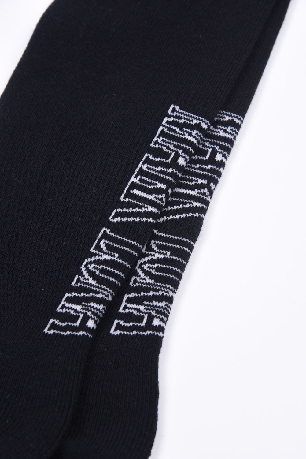 【26SS】【レディース】【T-LINE】 CONTOUR VENT TECH HIGH SOCKS / 配色ライン ロゴジャカード ハイソックス (ブラック)