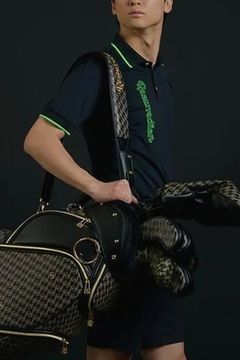 【26SS】 NEON POLO / ネオンシリーズ ブランドロゴ ポロシャツ (ブラック)*