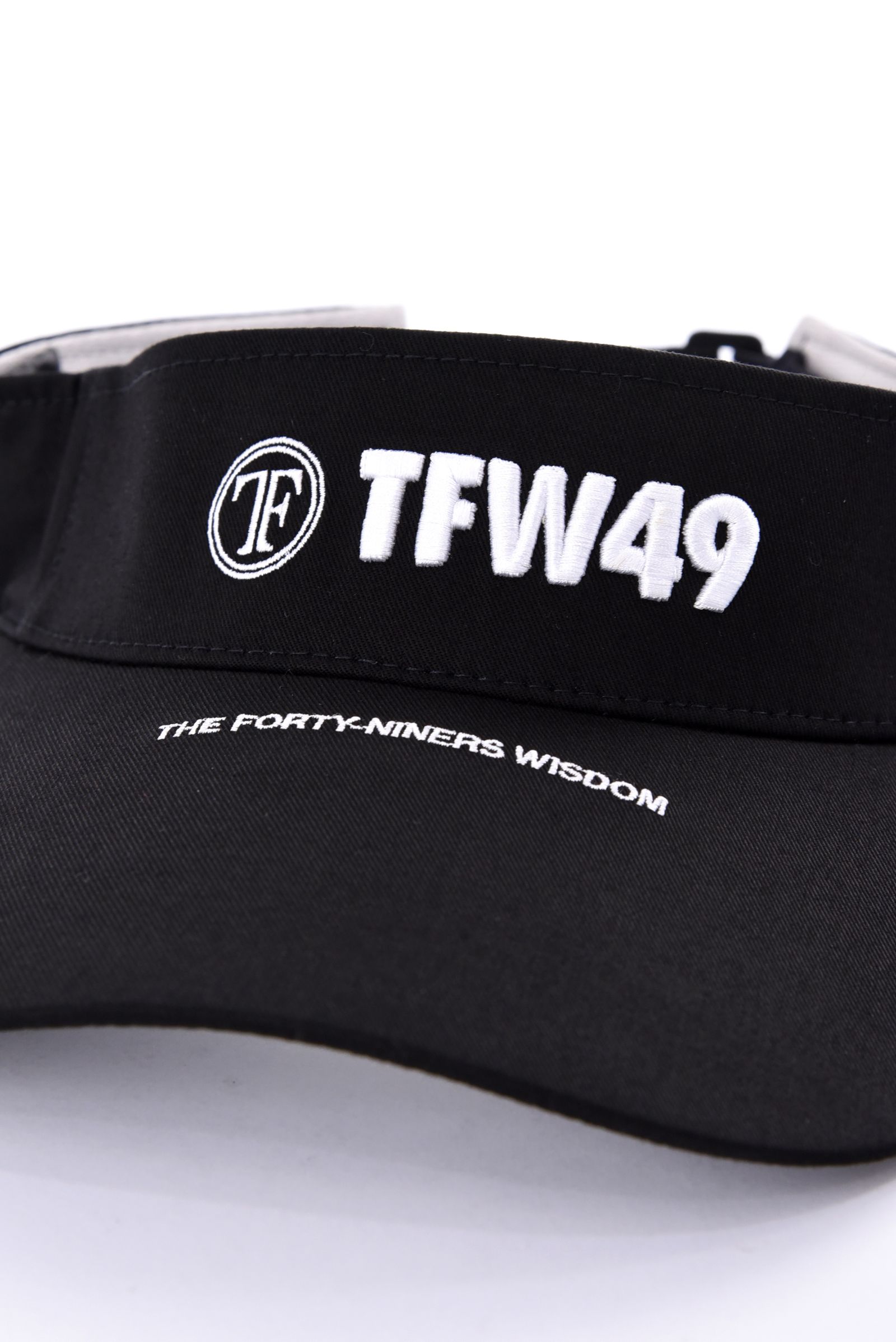 TWILL SUN VISOR / ブランドロゴ サンバイザー (ブラック)