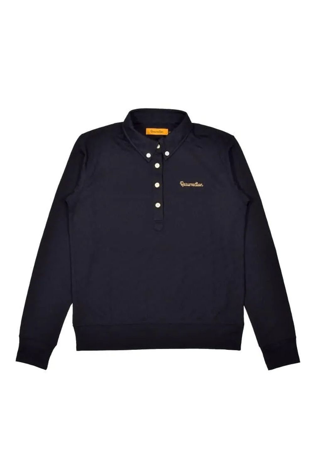 【26AW】【レディース】 WOMENS GM JACQUARD POLO L/S / オリジナルテキスタイルジャガード ロングスリーブ ボタンダウンポロシャツ (ブラック)*