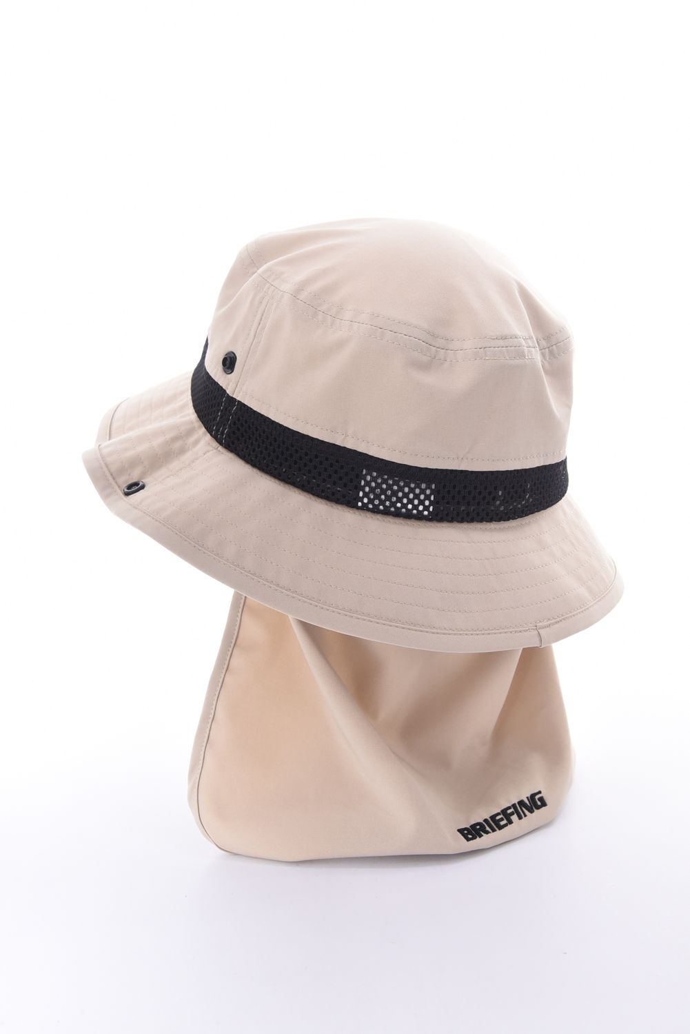 【26SS】 MEN'S COOLCORE SUNGUARD MESH HAT / サンガード付き メッシュバケットハット (ベージュ)