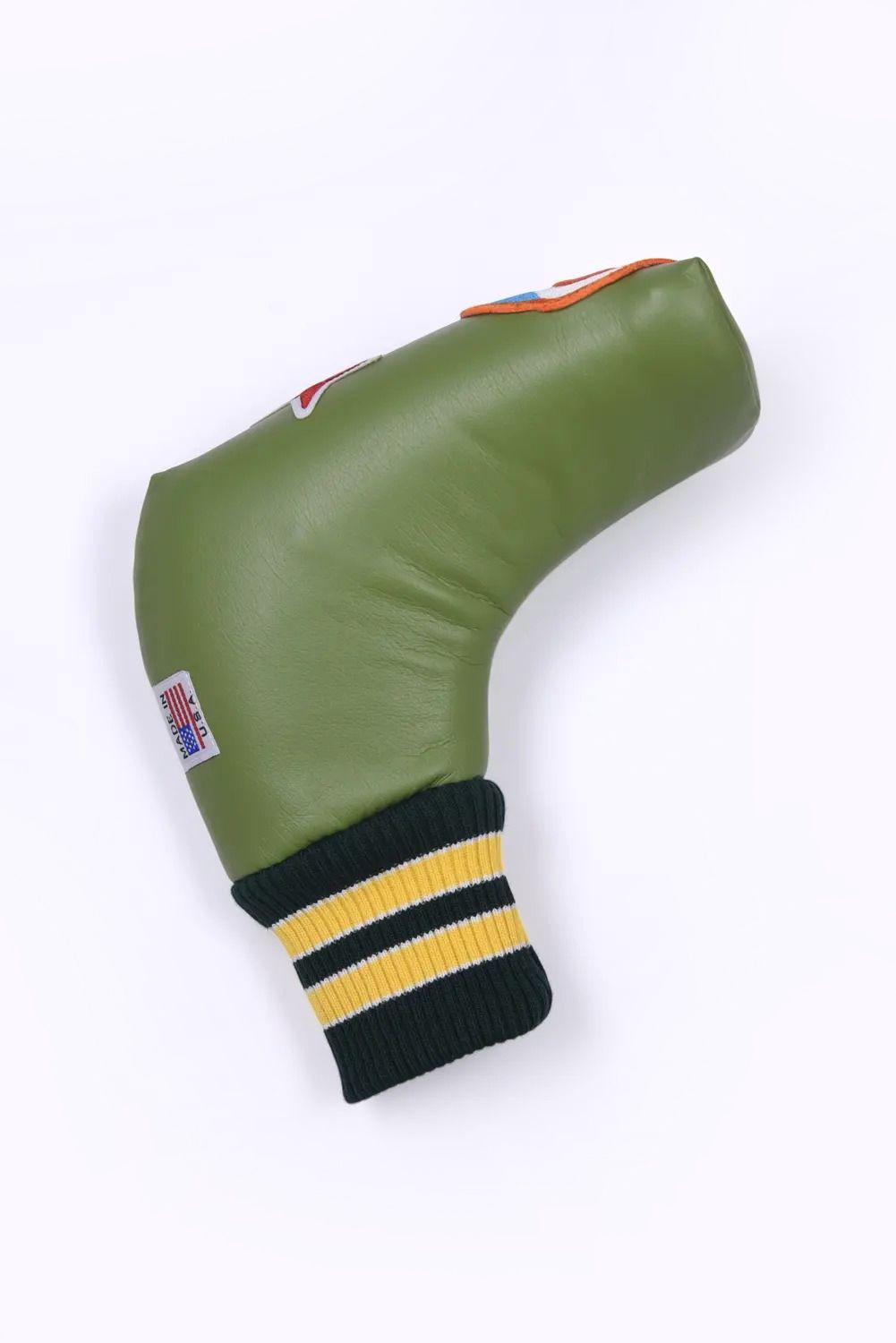 U-LEATHER PUTTER COVER / シンセティックレザー ワッペン ピンタイプ パターカバー (エンシニータスグラス)