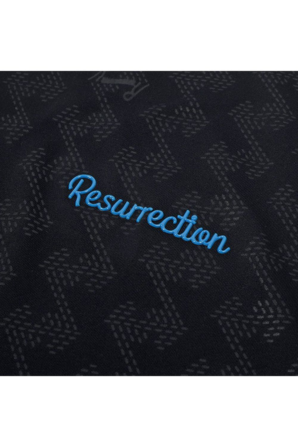 【25SS】MENS GM EMBOSS MOCK NECK / オリジナルテキスタイル モックネックTシャツ (ブラック)