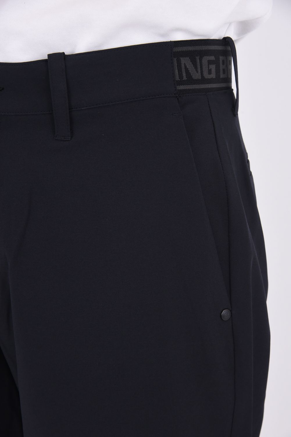 【26SS】 MEN’S COOLCORE LOGO ELASTIC SHORT PANTS / クールコア ウエストゴムベルト ショートパンツ (ブラック)