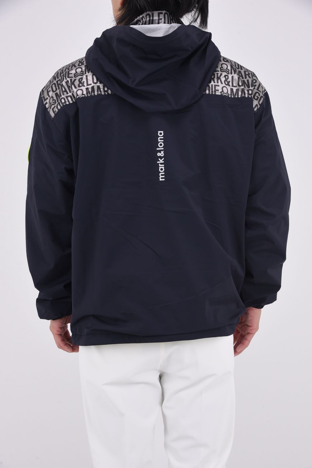 【25AW】 MATRIX SHIELD HALF ZIP JACKET / レターグラフィックジャカード ハーフジップ プルオーバージャケット (ブラック)