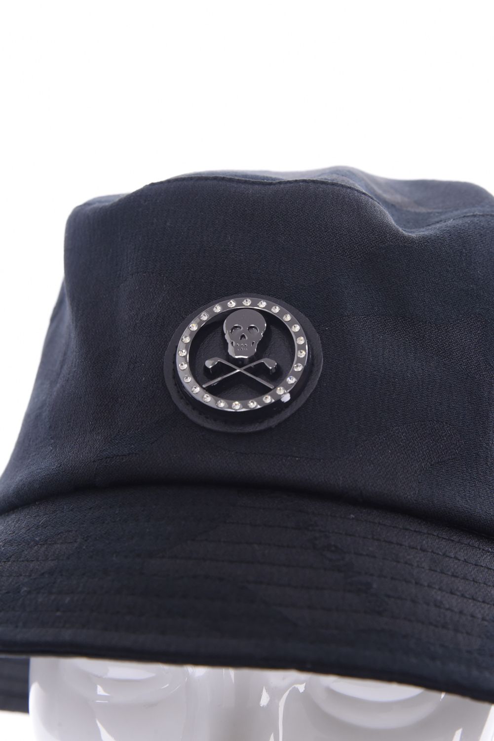 【26SS】 GAUGE CAMO BUCKET HAT / カモフラージュパターン メタルプレート バケットハット (ブラック)