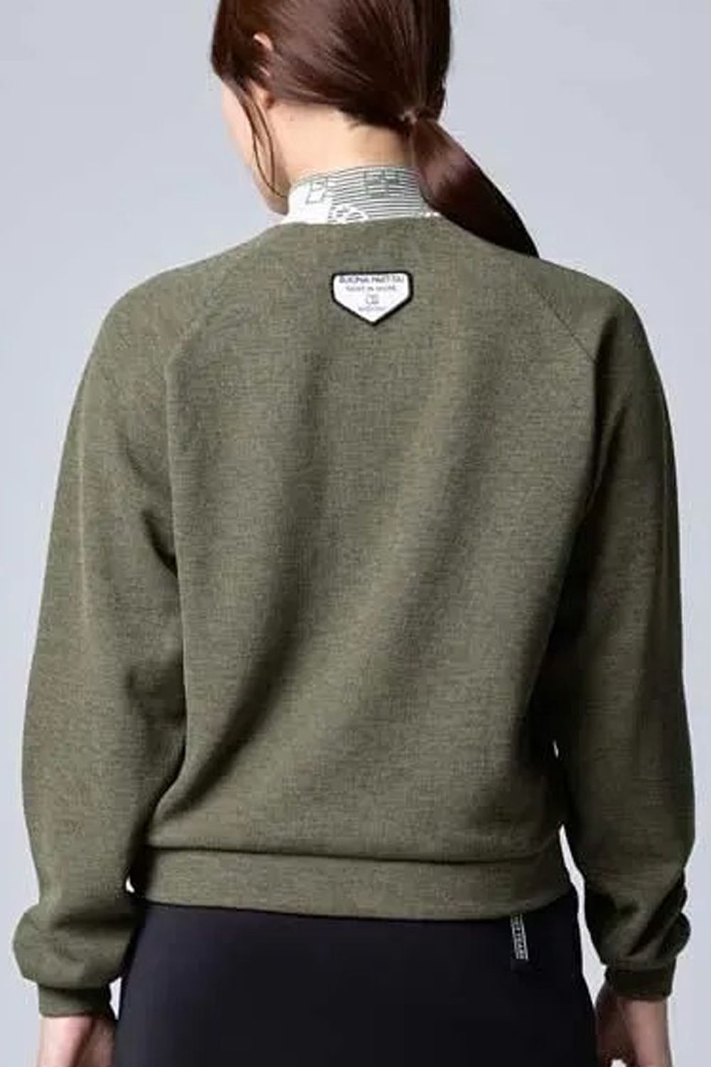 【26AW】【レディース】 DOUBLE FACE MOCK SHIRTS / ダブル フェイス モックネックシャツ (カーキ)*