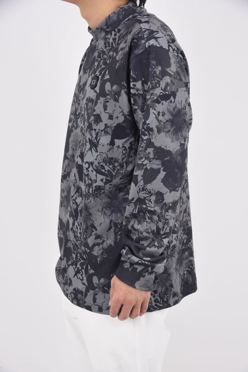 【期間限定ポイント10倍】【25AW】 FLOWER CAMO L/S HIGHNECK / フラワーカモ ロングスリーブ ハイネックTシャツ (グレー)