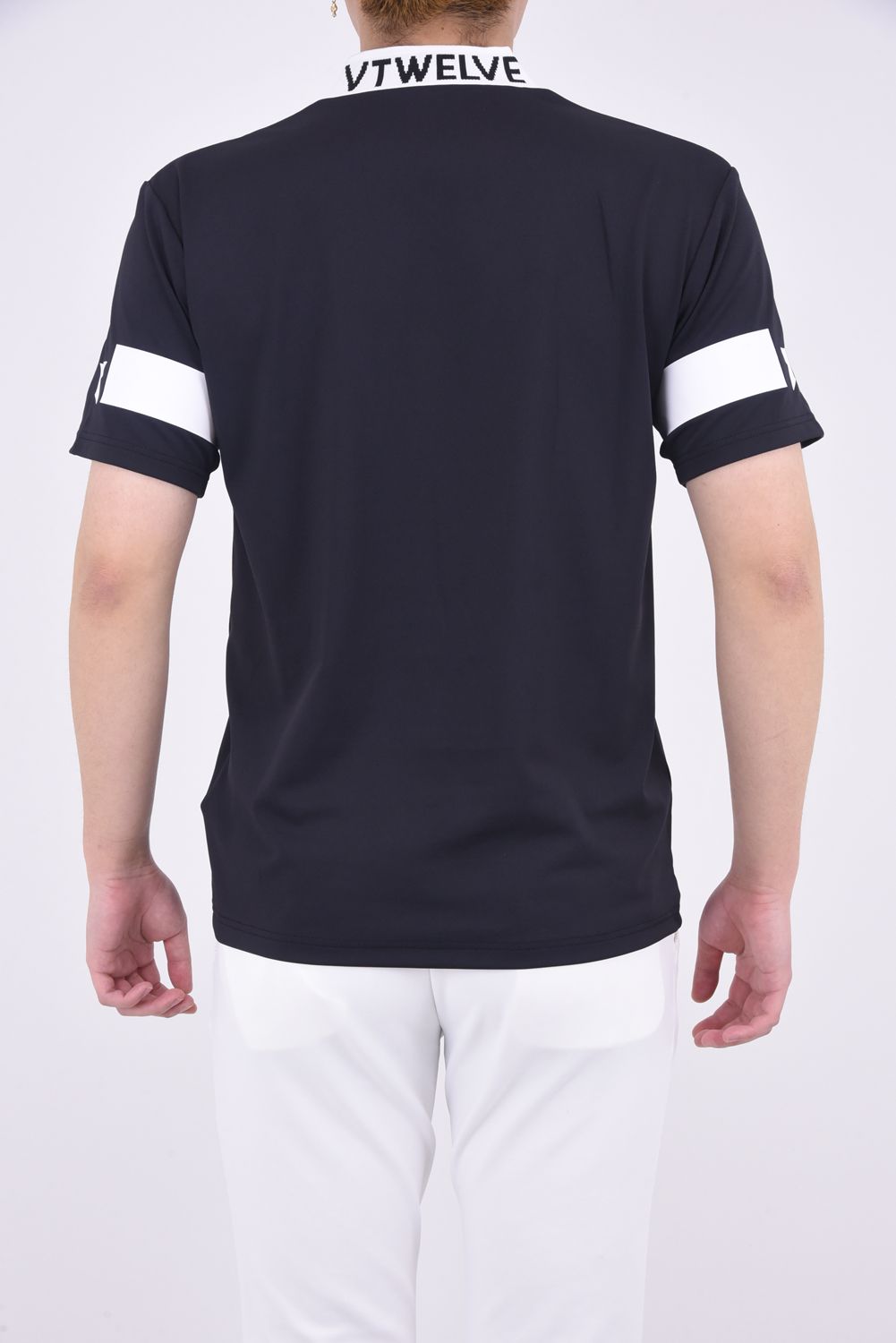 V12 - JACQUARD LOGO MOCK / ジャガード ロゴ モックネック T V12 - JACQUARD LOGO MOCK / ジャガード ロゴ モックネック T