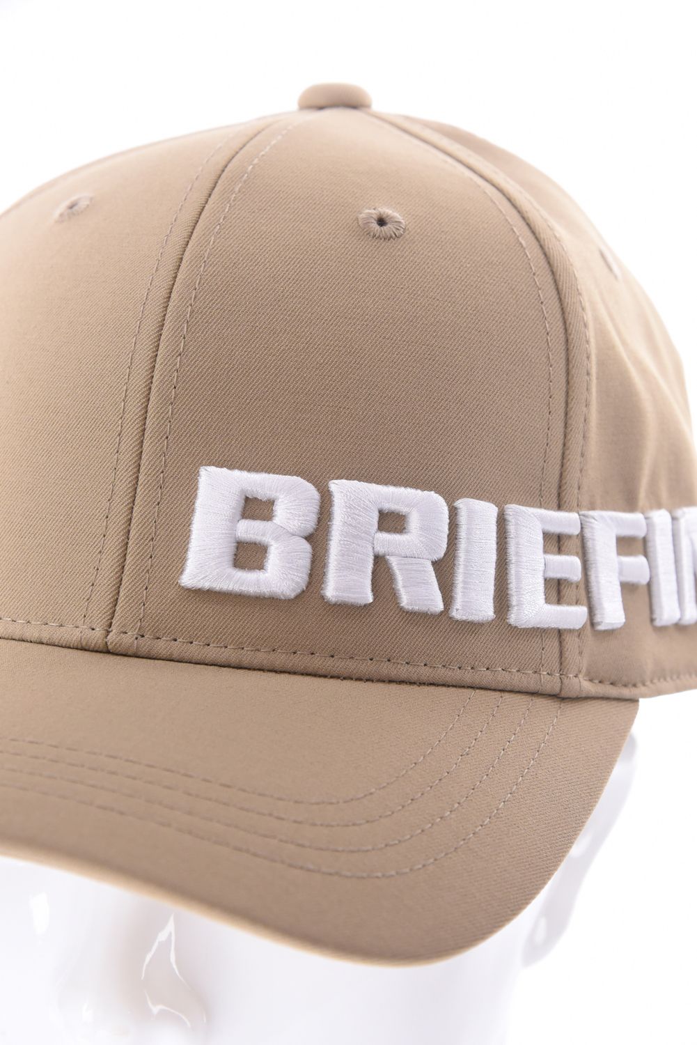 【26SS】 MEN’S ROUND LOGO CAP / アシンメトリー ラウンドロゴ キャップ (ベージュ)