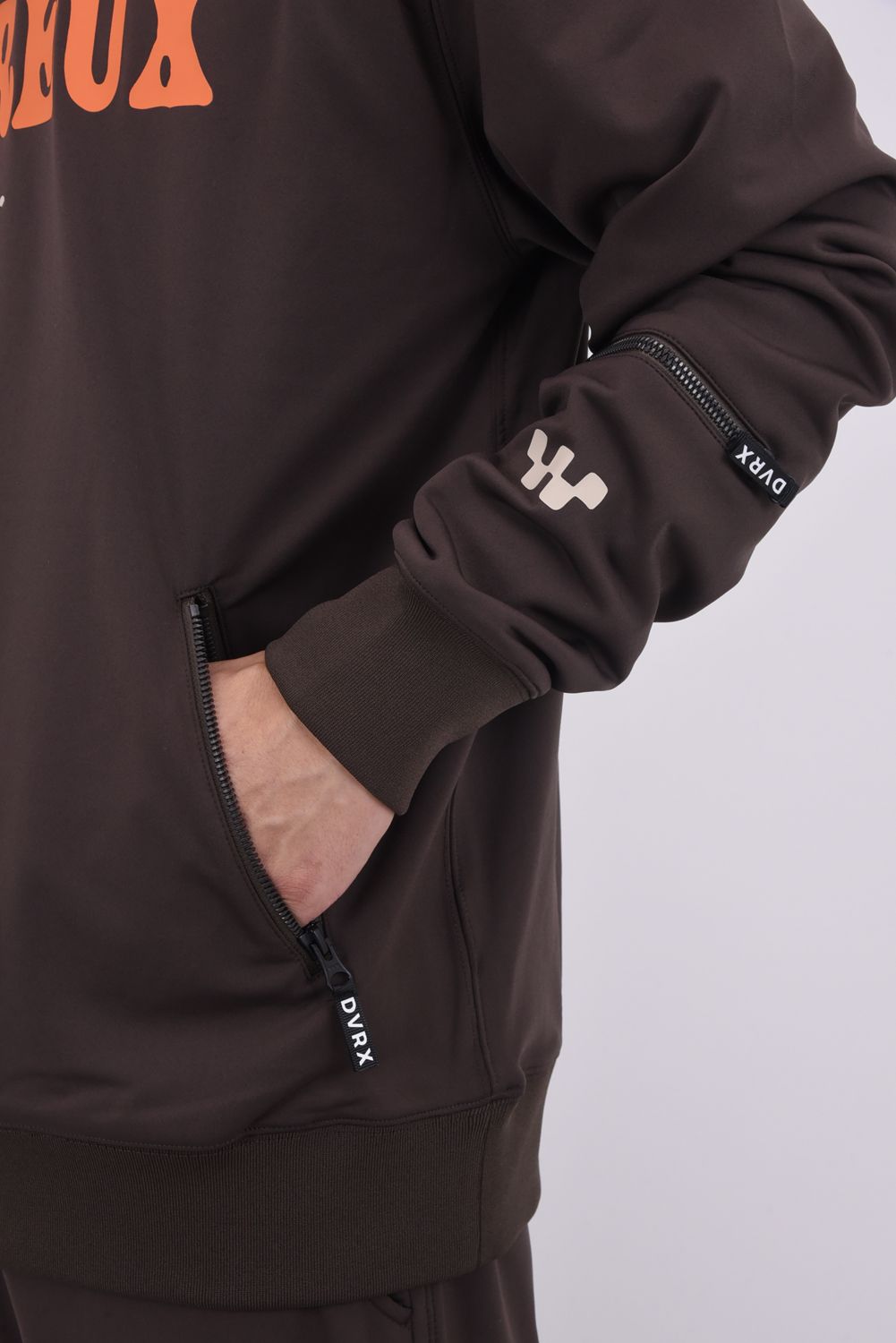 【25AW】 37.5SOUTHWEST crew pullover / ブランドロゴ バックプリント スニードジャック (ブラウン)