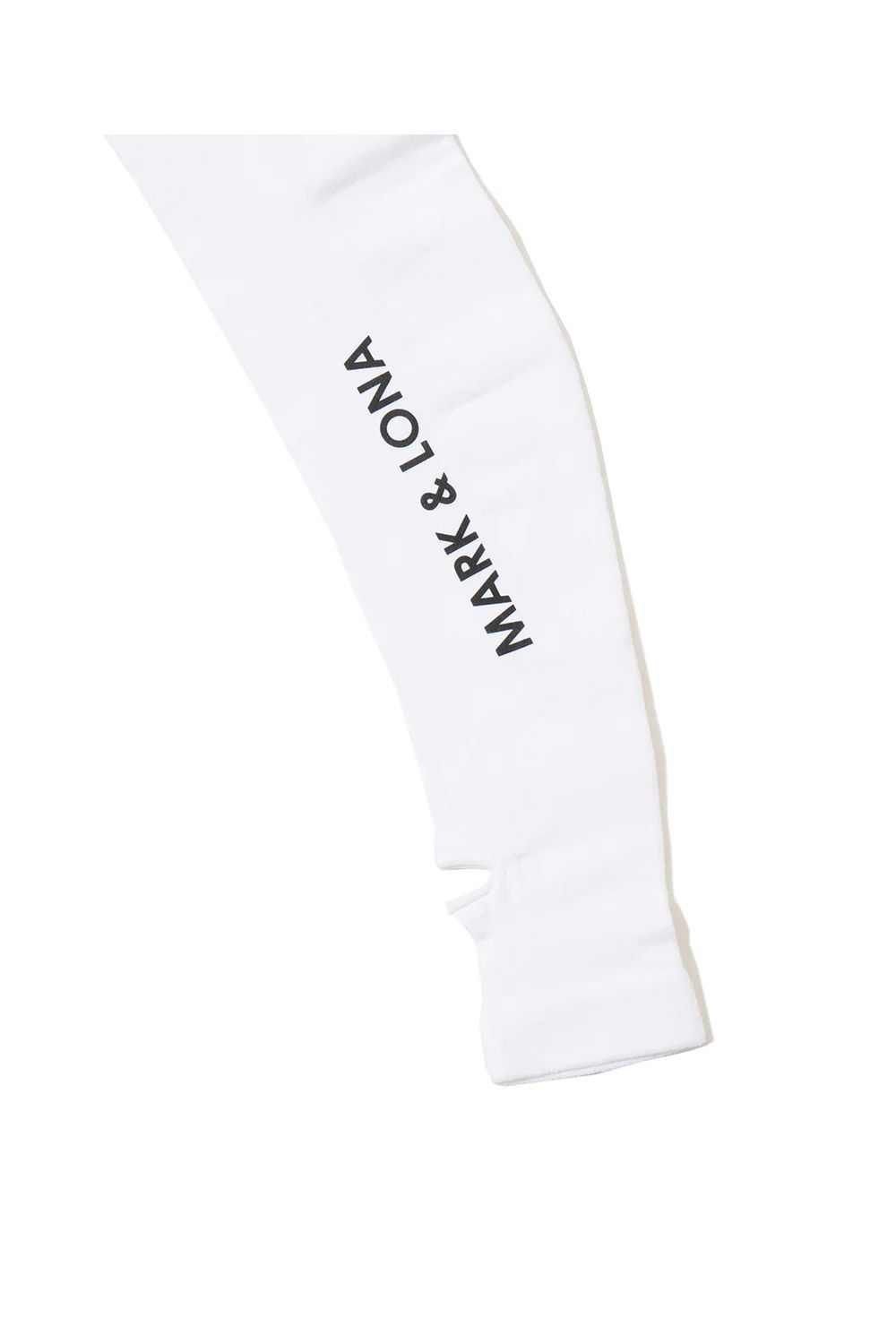 【26AW】 ESSENTIAL UV SLEEVES / 接触冷感 UVカット 指穴つきアームカバー (ホワイト)