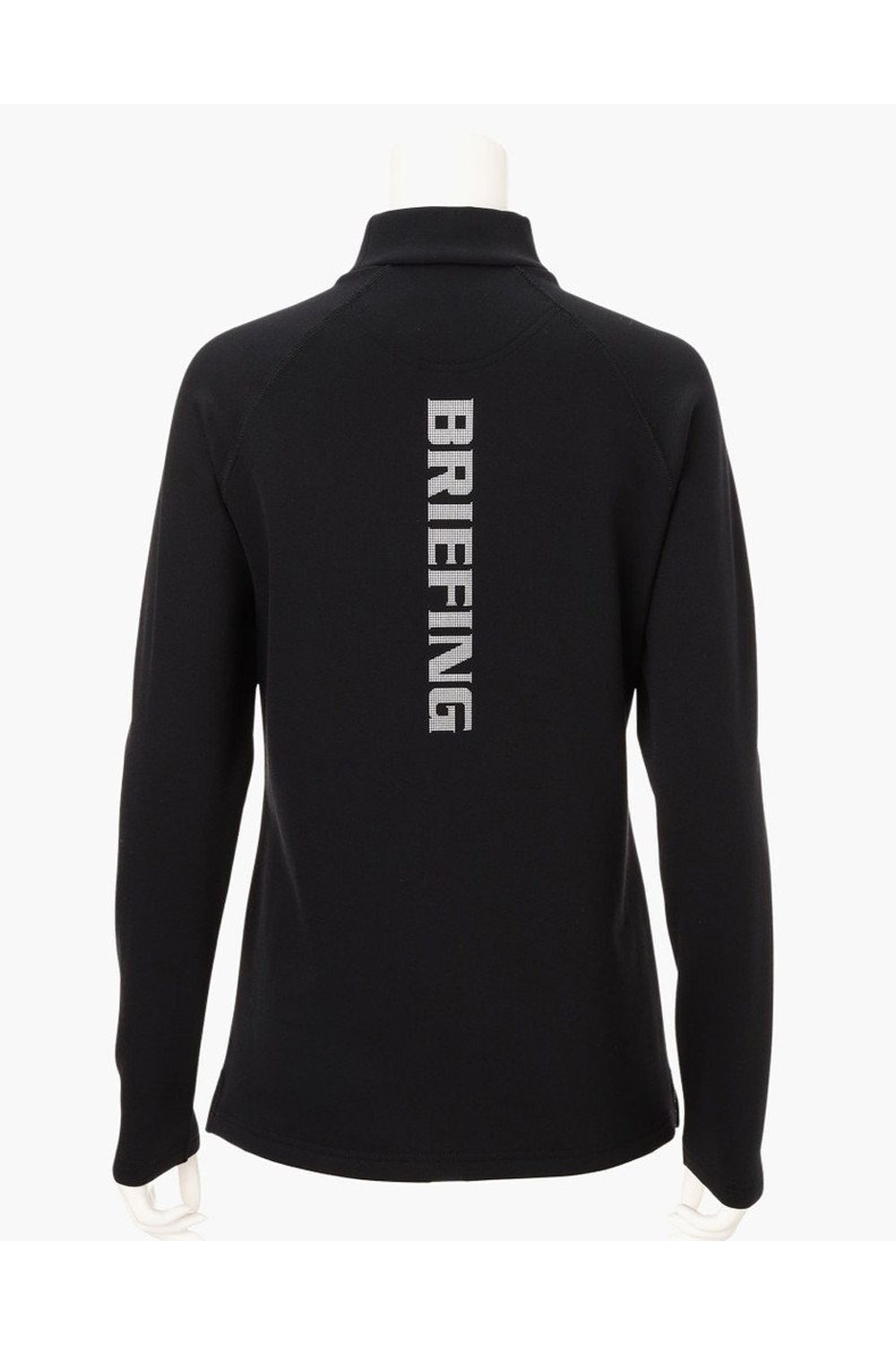【25AW】【レディース】 WOMEN’S WARM LS HIGHNECK / 裏起毛 ブランドロゴ モックネックTシャツ (ブラック)