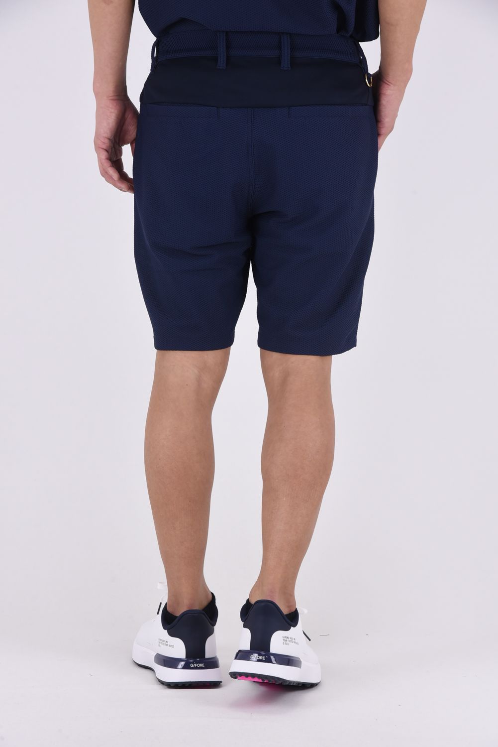 【ポイント10倍】【26SS】 AIRY AWA SHORTS / ワッフル生地 ブランドロゴ ショートパンツ (ネイビー)