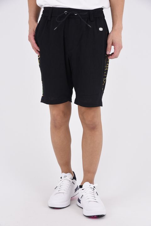【2026SS 木村拓哉さん着用 VOL.7】 PANTERA AIR MESH SHORTS / レオパードパターンメッシュ ショートパンツ (ブラック)