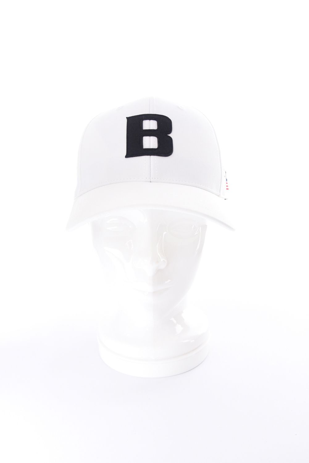 【26SS】 MEN’S PUNCHING MESH INITIAL CAP / イニシャルワッペン パンチングメッシュキャップ (ホワイト)
