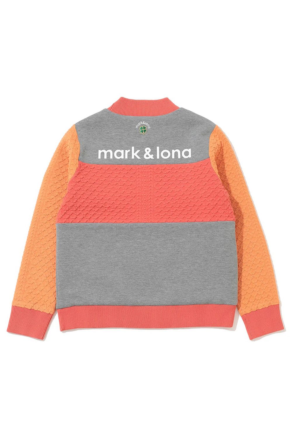 【2025AW】【レディース】 ALIGN HYBRID SWEATER / 異素材切り替え ケーブル編み ハイブリッドプルオーバー (オレンジ)