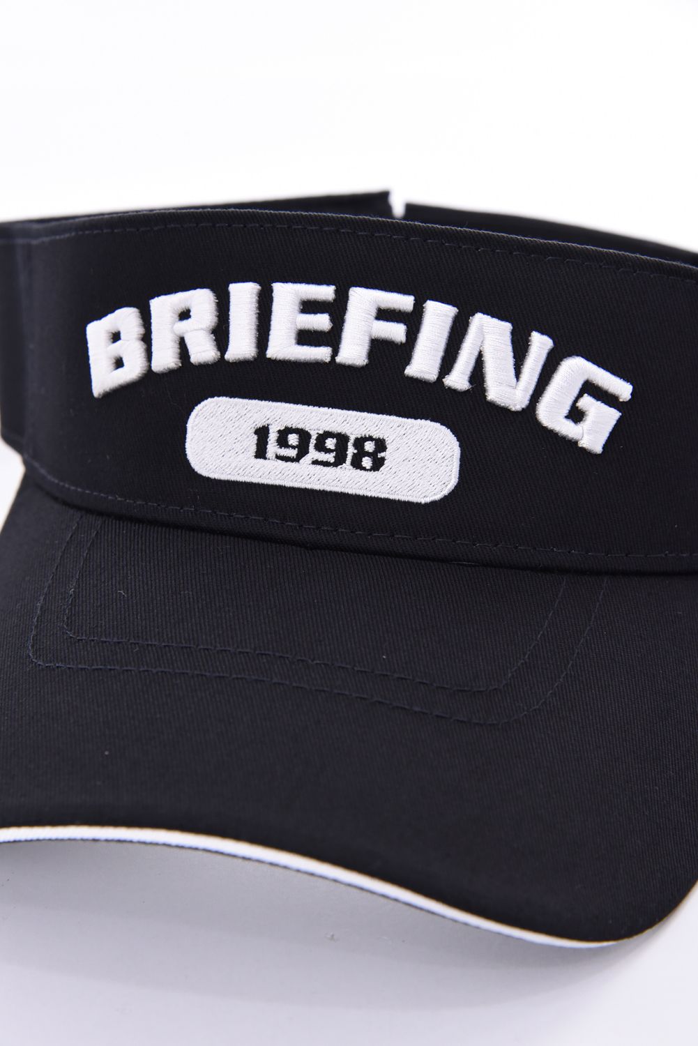 【26AW】 MEN’S COLLEGE LOGO VISOR / カレッジロゴ刺繍 サンバイザー (ブラック)