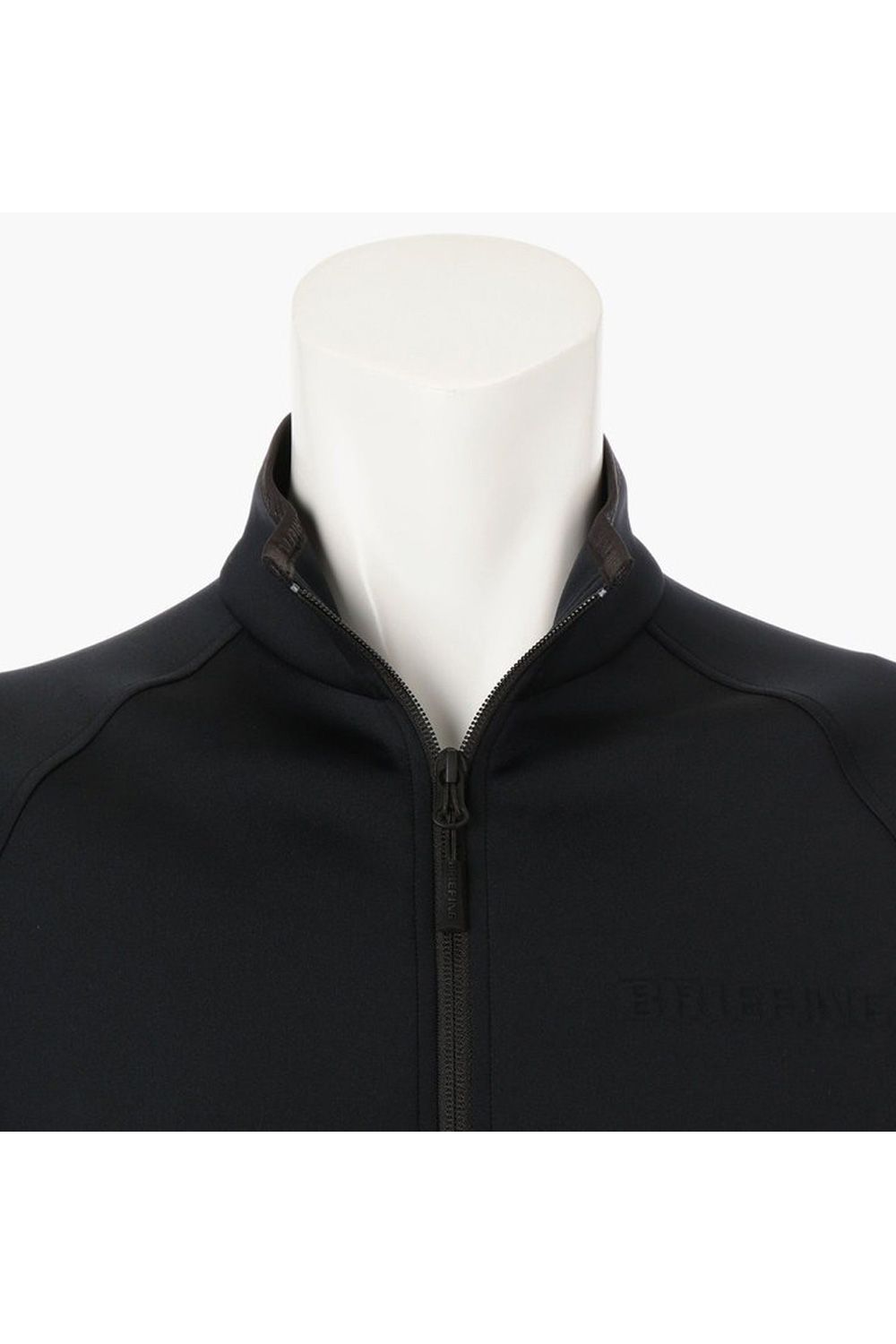 【25AW】 MEN'S 3D LOGO BLOUSON / 3Dロゴ ストレッチジャージ ジップアップブルゾン (ブラック)
