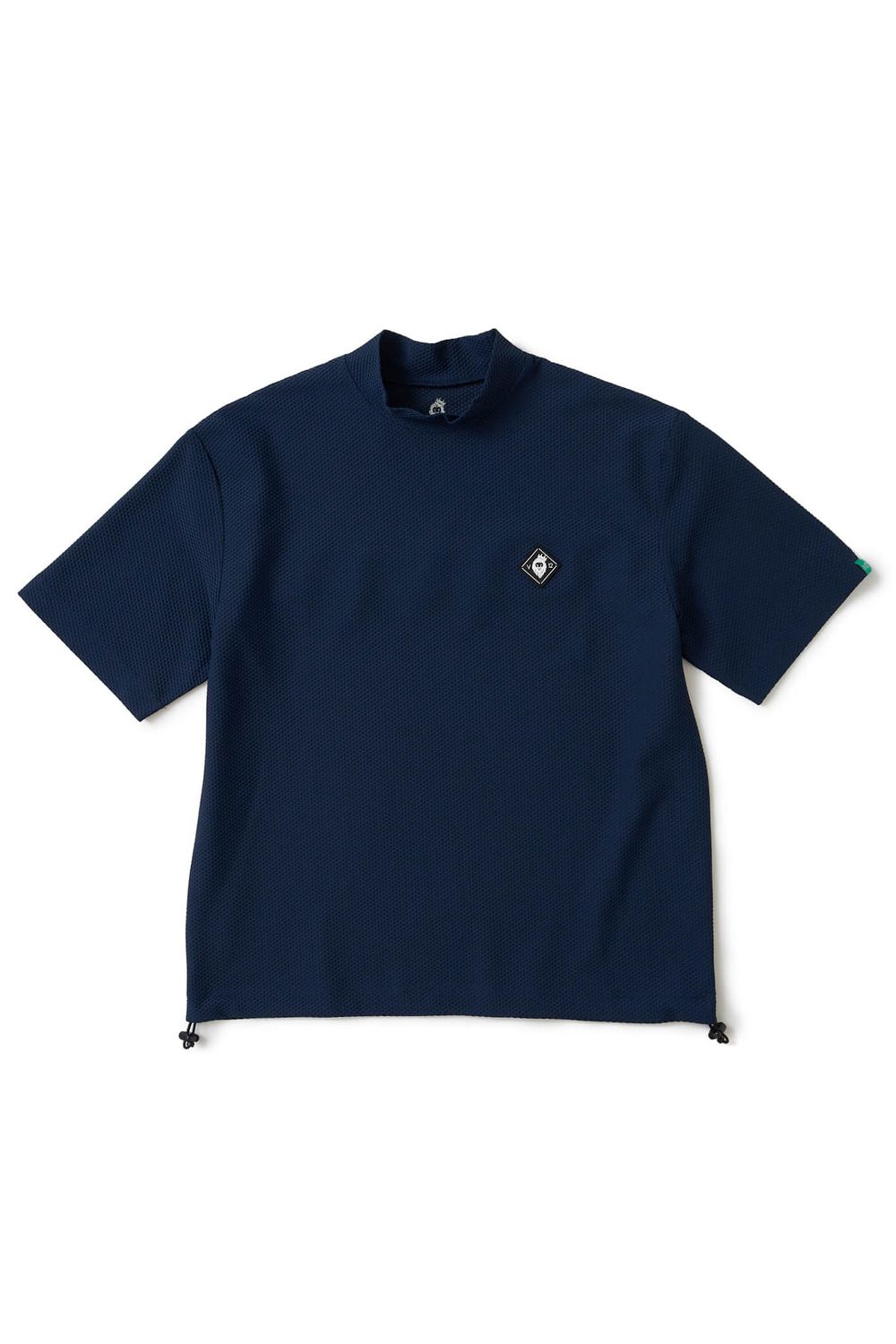 【26SS】 AIRY AWA MOCK / ワッフル生地 バックライン モックネックTシャツ (ネイビー)