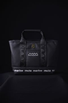 【GOSSIP GOLF別注】 “8” PLATE CONTINUA PARTITION TOTE BAG / 8プレート パンチングエシカルレザー パーテーションバッグ (ブラック)