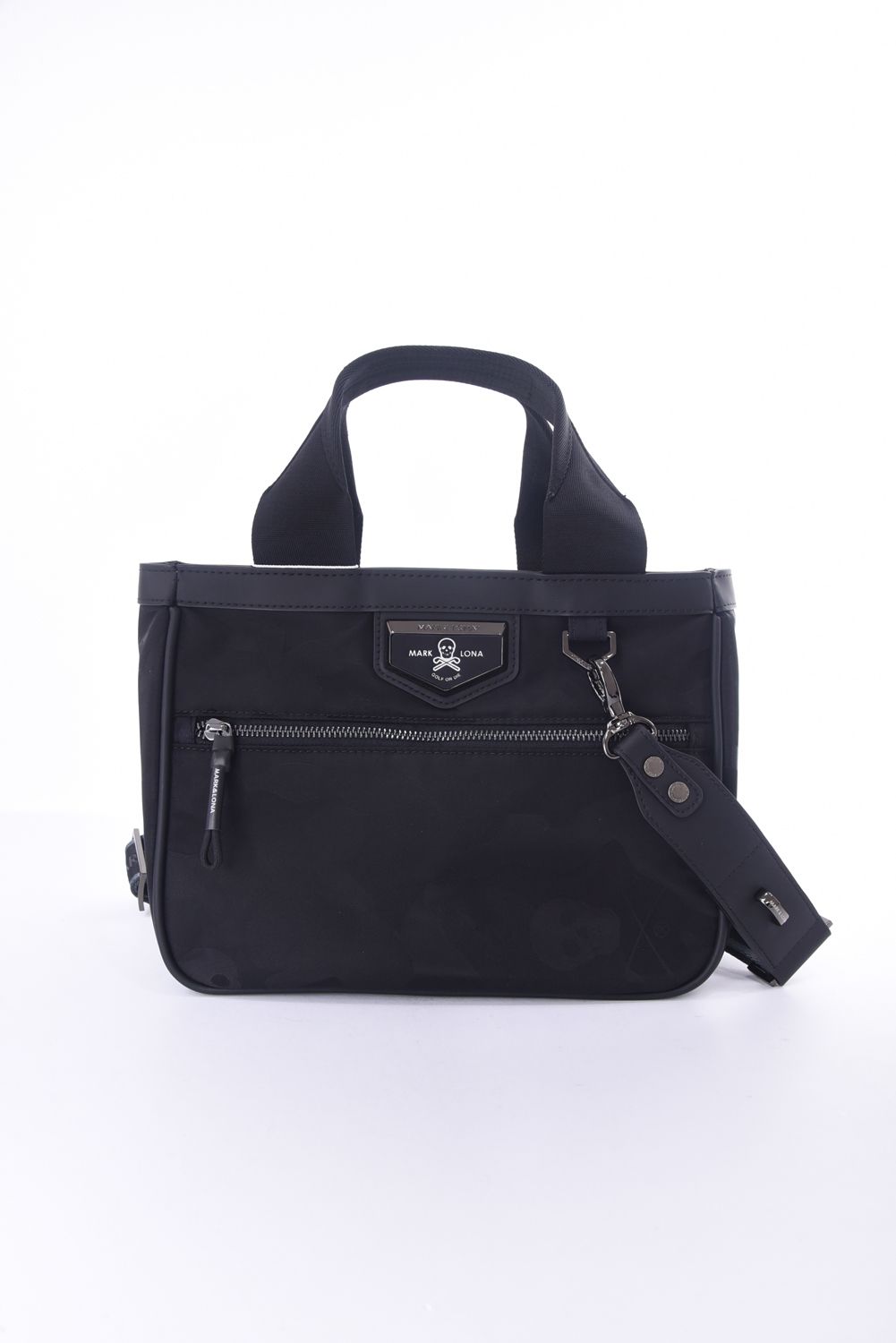 PREMIUM GAUGE CART BAG / コーデュラナイロン レザーパイピング オリジナルカモジャカード カートバッグ (ブラック)