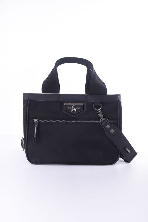 PREMIUM GAUGE CART BAG / コーデュラナイロン レザーパイピング オリジナルカモジャカード カートバッグ (ブラック)