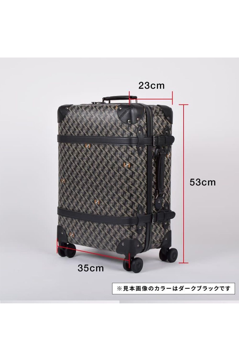 【銀行振込・代金引換不可】【返品・交換不可】 GALAPAGO No.2 (ガラパゴ) / ブランドオリジナルテキスタイル キャリーバッグ （ダークブラック）*