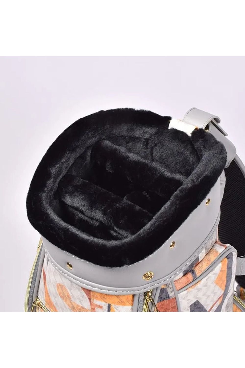 【26SS】【銀行振込・代金引換不可】【返品・交換不可】 RALLINA AP (ラリーナ) / ブランドオリジナルテキスタイル カートタイプ キャディバッグ (デイタイムジャンクション)*