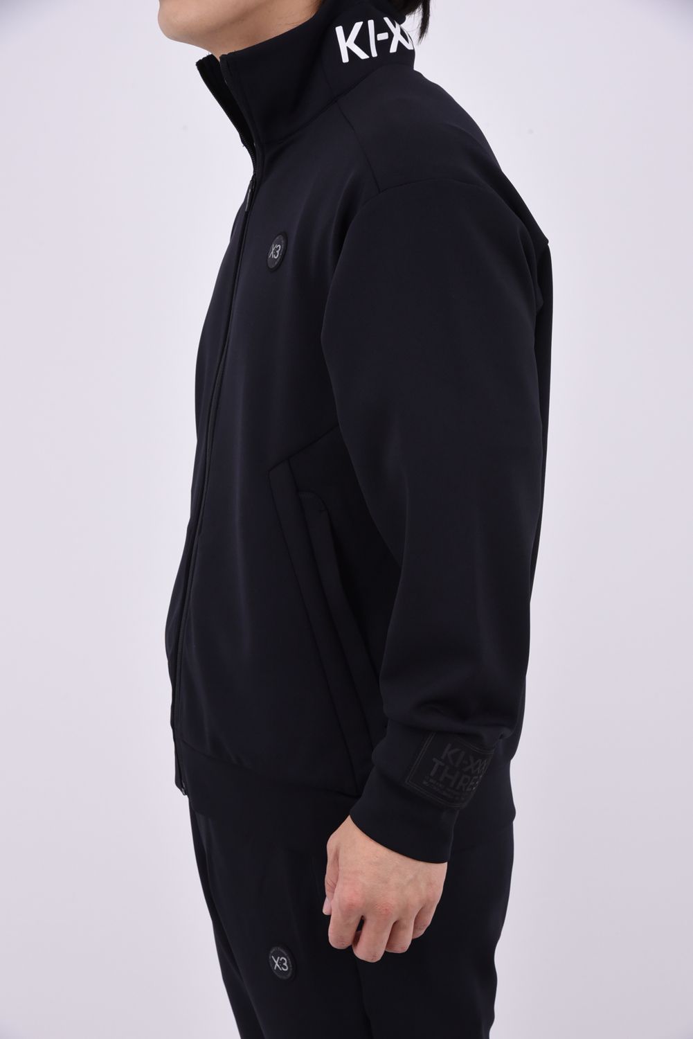 【26AW】 LIGHT PONCH FULLZIP TRACK JERSEY / 軽量ダンボールニット ジップアップ トラックジャージ (ブラック)
