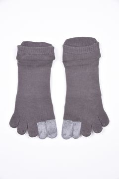【26SS】 MEN'S CORDURA 5-TOE SOCKS / コーデュラコットン 5本指ショートソックス (グレー)