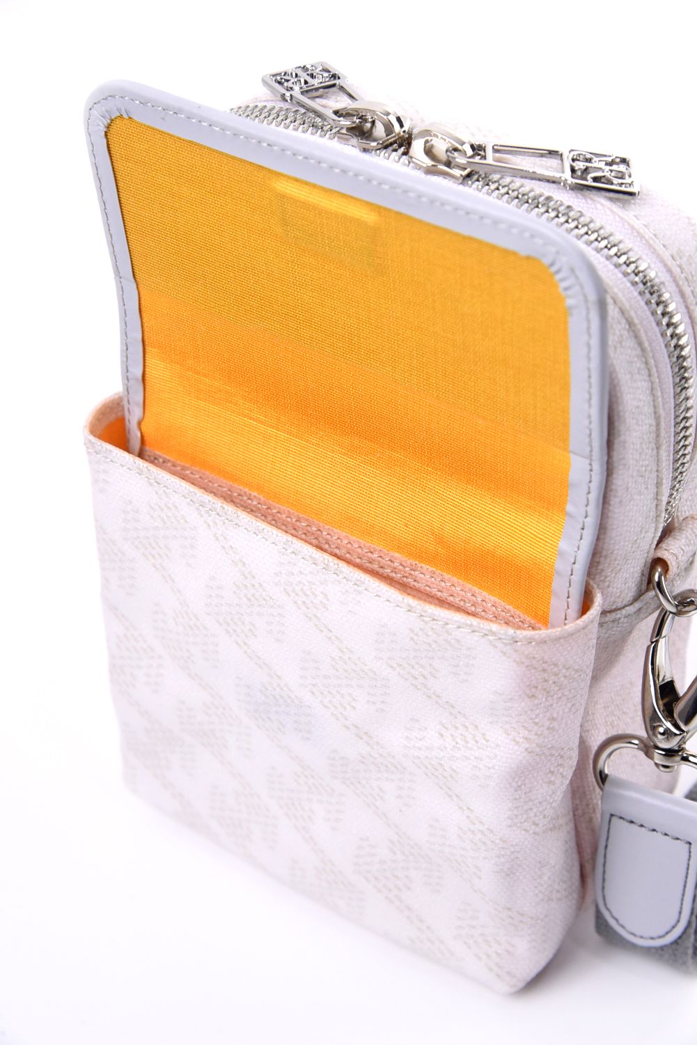 LORO (ロロ) / ブランドオリジナルテキスタイル 2WAYショルダーポーチ (モノホワイト)*