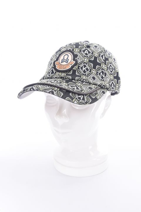 ROSETTE JACQUARD JERSEY CAP / ジオメトリックパターン ベースボールキャップ (カーキ)