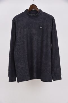 【25AW】 FLOWER CAMO L/S HIGHNECK / フラワーカモ ロングスリーブ ハイネックTシャツ (ブラック)