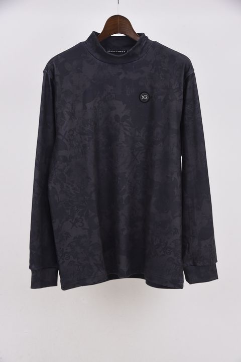 【25AW】 FLOWER CAMO L/S HIGHNECK / フラワーカモ ロングスリーブ ハイネックTシャツ (ブラック)