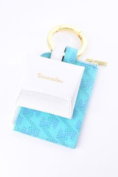 【プレゼント好適品】 Canary(カナリー) / ブランドオリジナルテキストスタイル マルチケース (ピーコック/ホワイト)*