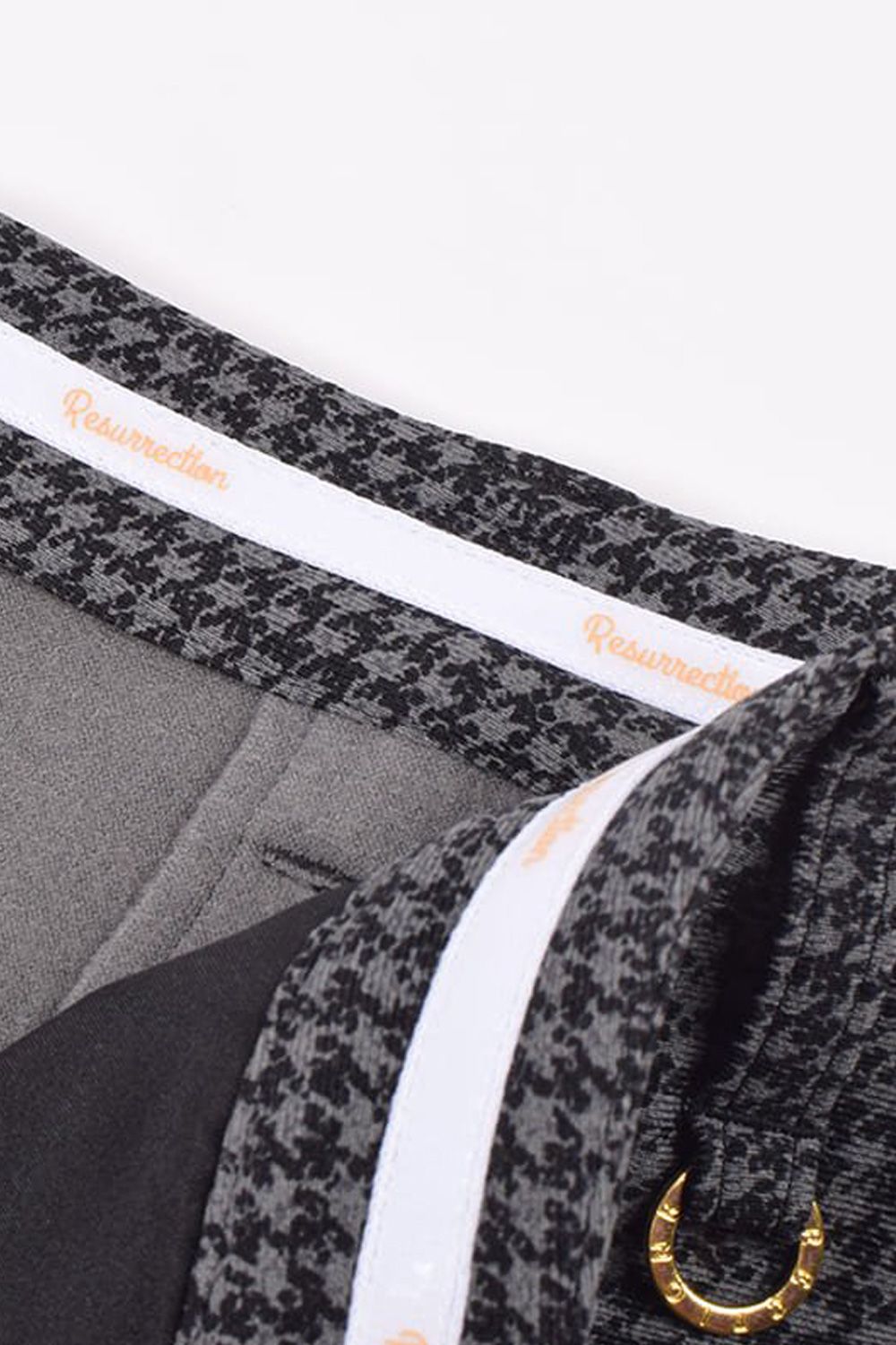 【レディース】 WOMENS WARM HOUNDSTOOTH SKIRT / 千鳥柄 ウォーム スカート (グレー)*