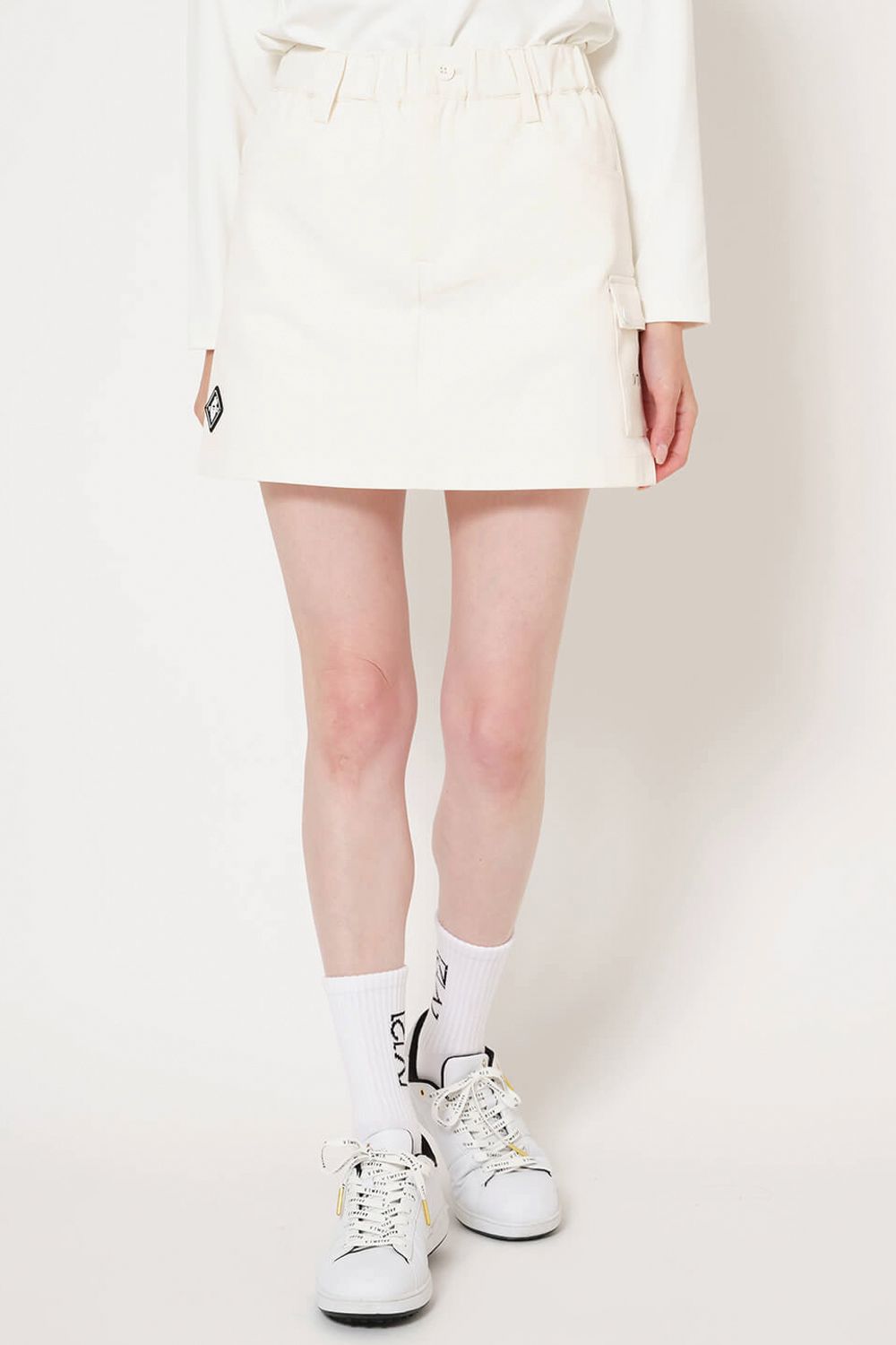 【26SS】【レディース】 SNAP SKIRT / スナップポケット スカート (ホワイト)