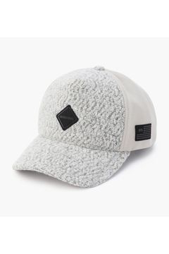 MEN’S WOOL BOA CAP / ウール混 ダイヤモンドロゴ ボアキャップ (ライトグレー)