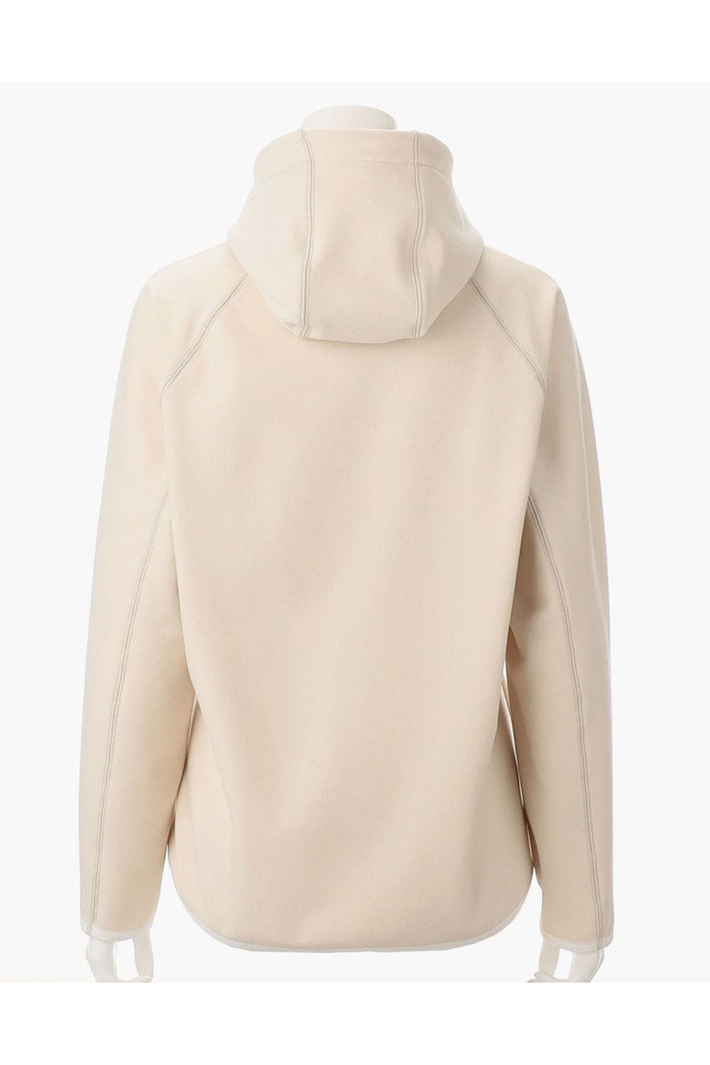 【25AW】【レディース】 WOMEN’S LOGO HOODIE / 裏起毛 フロントロゴ 裾切り替え プルオーバーパーカー (ベージュ)