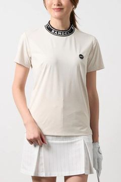 【26SS】 【レディース】 ジャガードモックネックシャツ (オフホワイト)