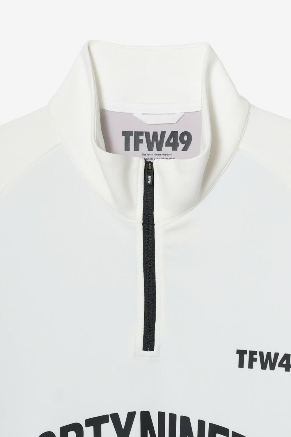 MOCK NECK HALF ZIP / ハーフジップ モックネック (ホワイト)
