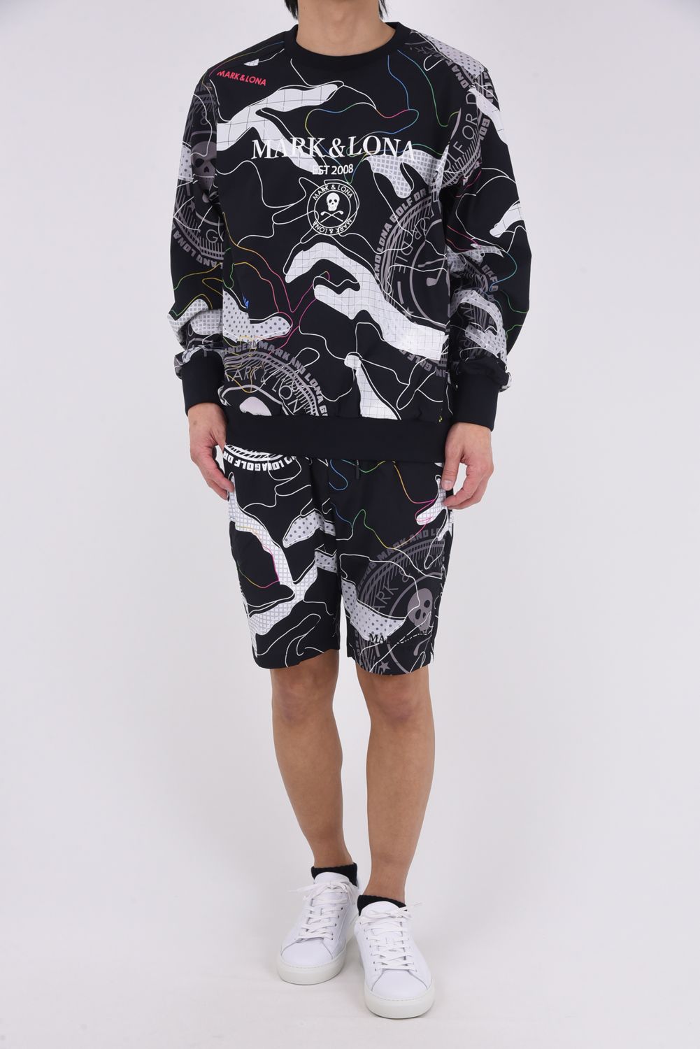 【2026SS 木村拓哉さん着用 VOL.4】 AXON CAMO PERFORMANCE SHORTS / 軽量ナイロンタフタ カモフラージュプリント ショートパンツ (ブラック)