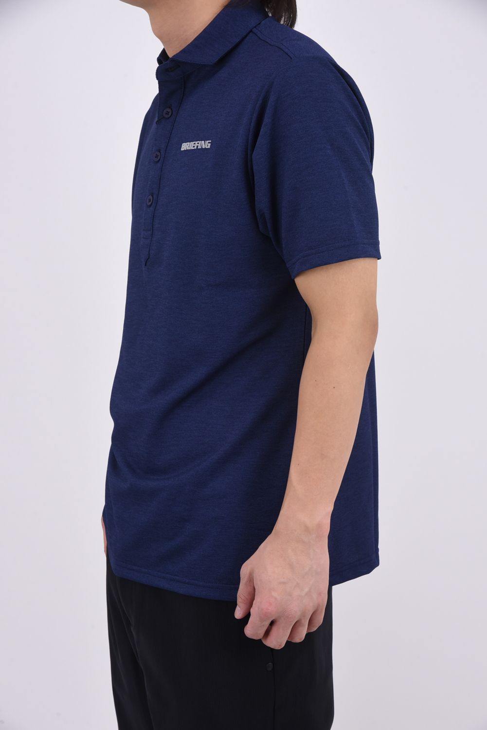 【26SS】 MEN'S LINEN-T WC SHIRT / リネンタッチ ワイドカラーポロシャツ  (インディゴ)