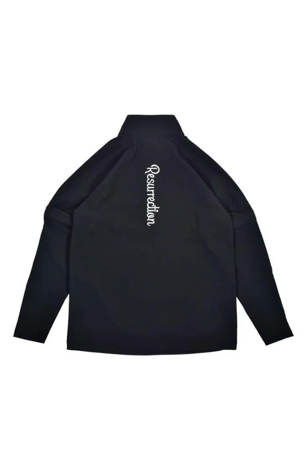 【26AW】 MENS DETACHABLE HALF ZIP SHIRT / ワッフル生地 スリーブデタッチャブル 2WAYハーフジップシャツ (ブラック)*