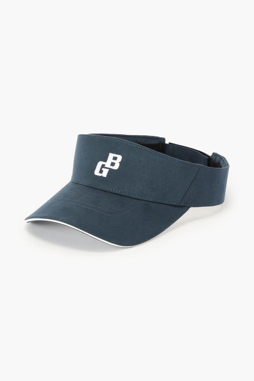 【26AW】 MEN’S SUEDE SMALL BG LOGO VISOR / スウェード素材 スモールBGロゴ サンバイザー (インディゴ)