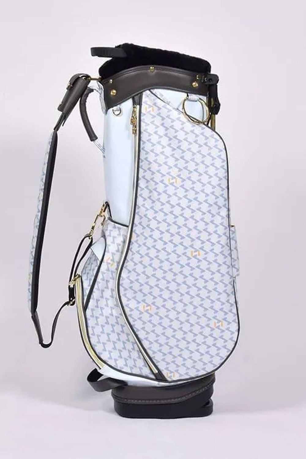 【26SS】【銀行振込・代金引換不可】【返品・交換不可】 PAVO (パーヴォー) / ブランドオリジナルテキスタイル スタンドキャディバッグ (アクア)*