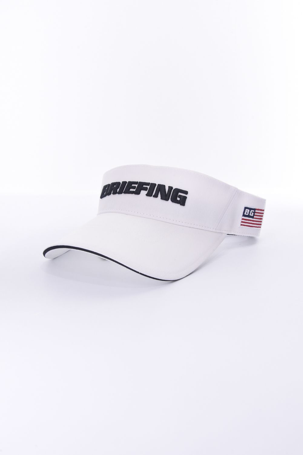MENS BASIC VISOR / ブランドロゴ刺繍 ベーシック サンバイザー (ホワイト)